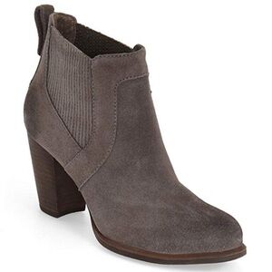 UGG Women's Gray Suede Ankle Booties